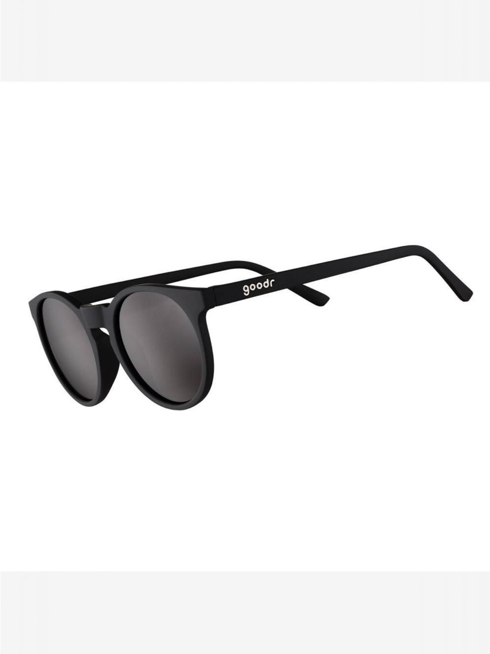 12 pair of Goodr Matte Black Round Sunglasses with Gray Lenses